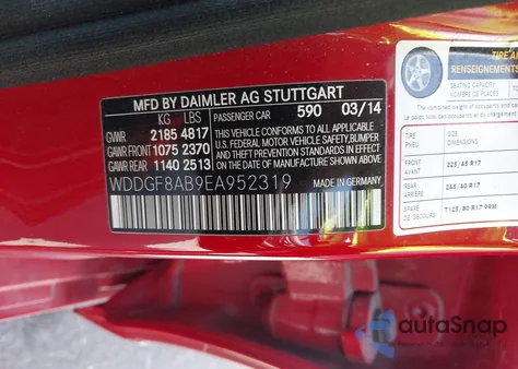 2014 Mercedes-Benz C 300 Luxury 4Matic/Sport 4Matic z USA, uszkodzony, nr VIN WDDGF8AB9EA952319